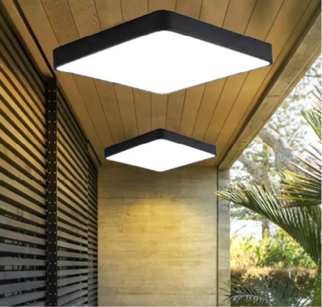 Plafonnier solaire extérieur Modulo Sun en situation