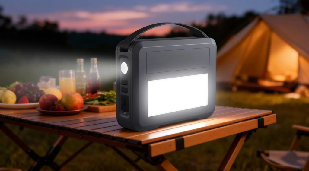 Lampe solaire NOMAD 800 en situation camping