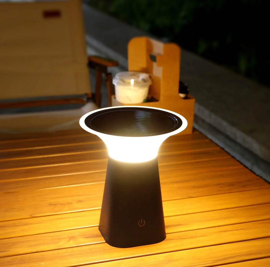 Lampe solaire de table SHOMPY pour éclairage de terrasse